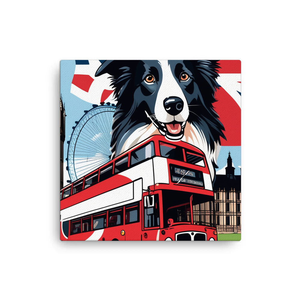 PugMug Custom Border Collie Canvas