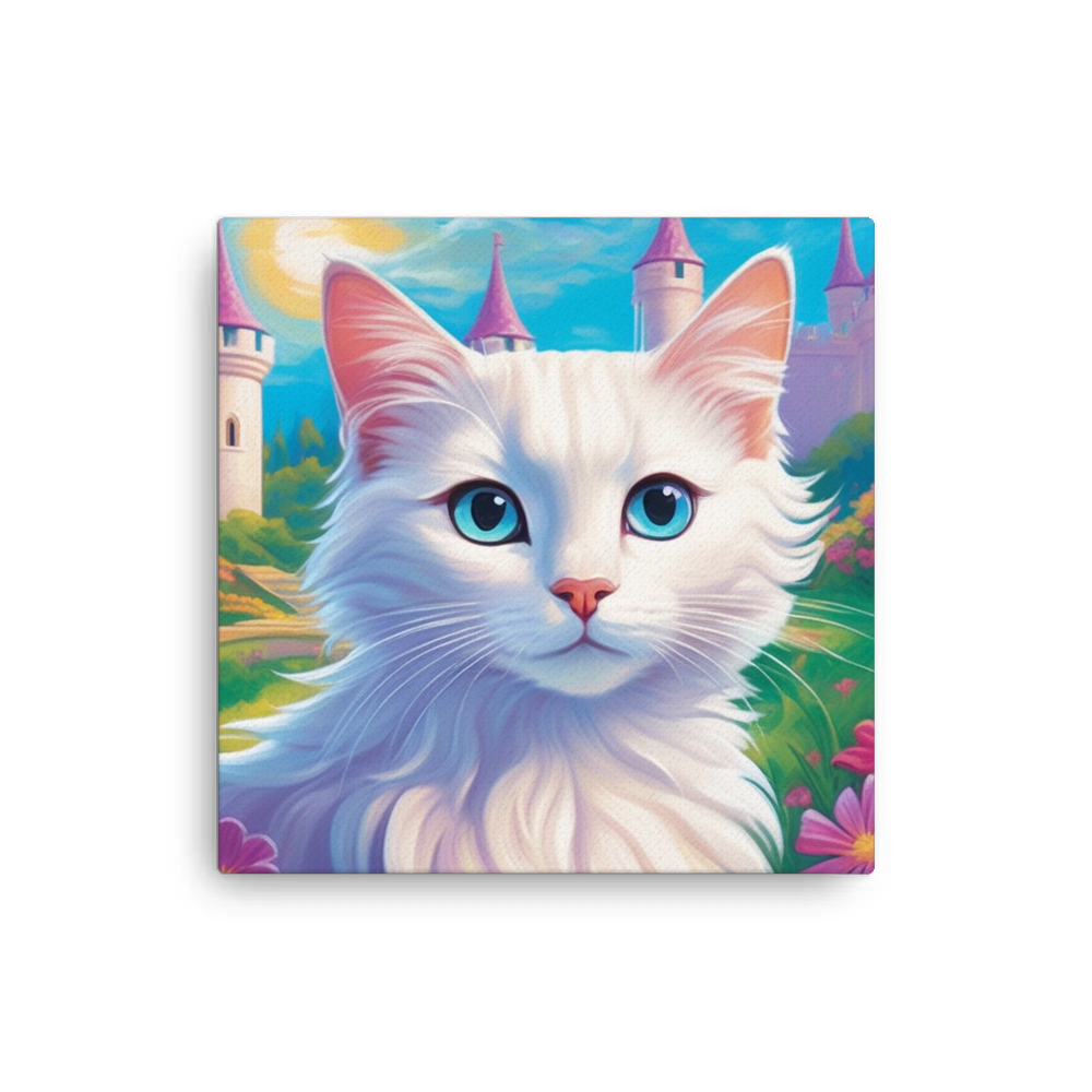 PugMug Custom White Companion Cat Canvas