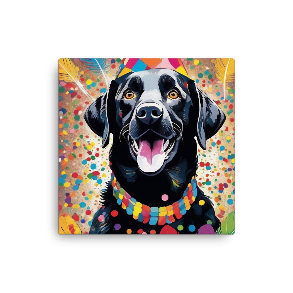 PugMug Custom Black Labrador Retriever Canvas
