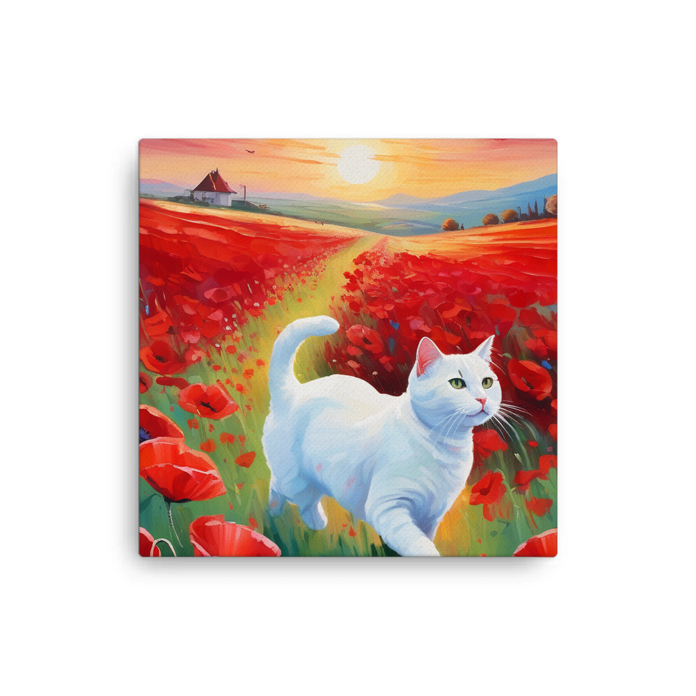 PugMug Custom White Companion Cat Canvas