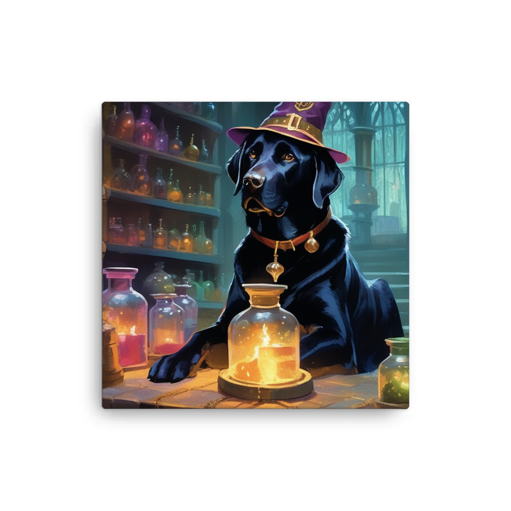 PugMug Custom Black Labrador Retriever Canvas