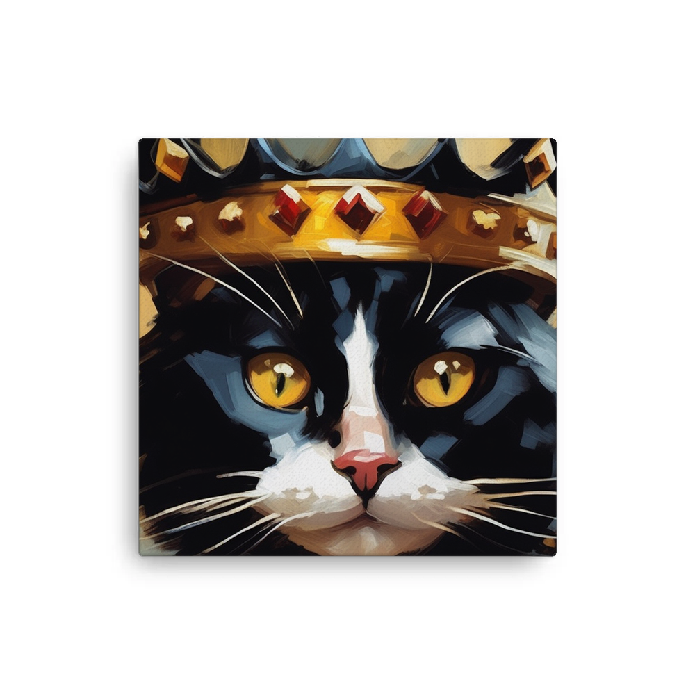PugMug Custom Black Companion Cat Canvas