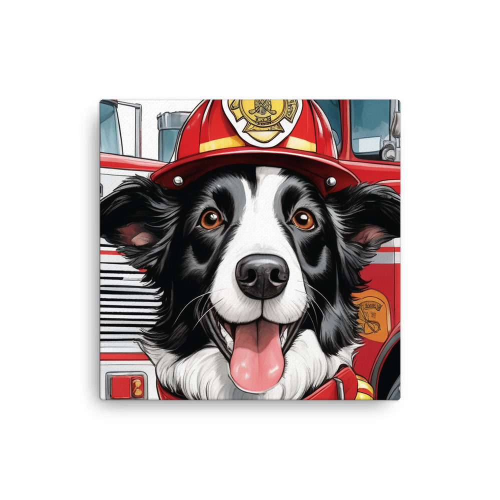 PugMug Custom Border Collie Canvas