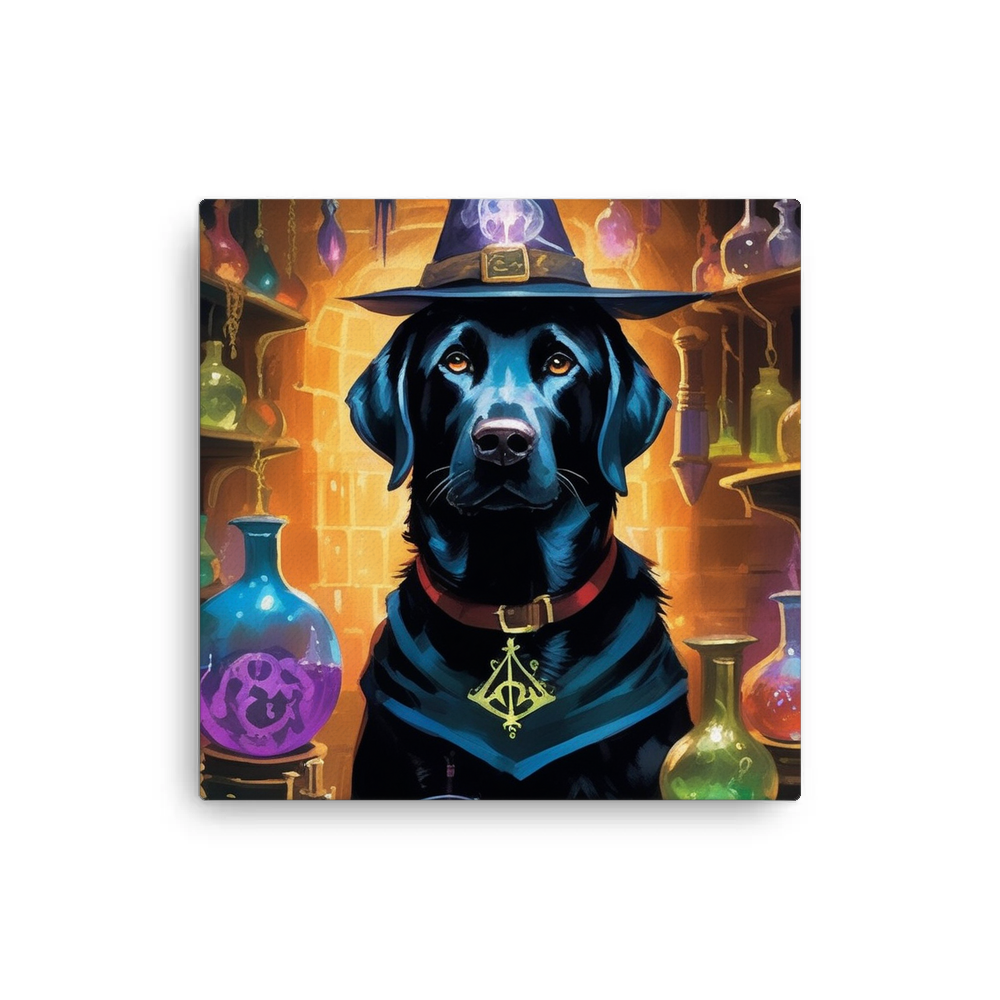 PugMug Custom Black Labrador Retriever Canvas