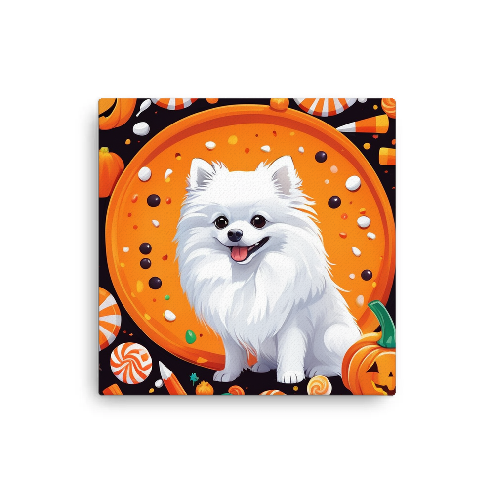 PugMug Custom White Pomeranian Canvas