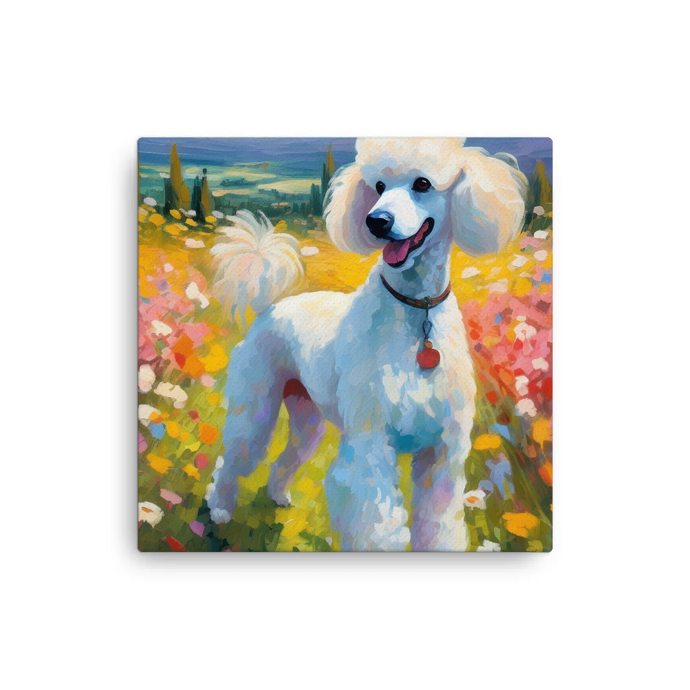 PugMug Custom White Poodle Canvas