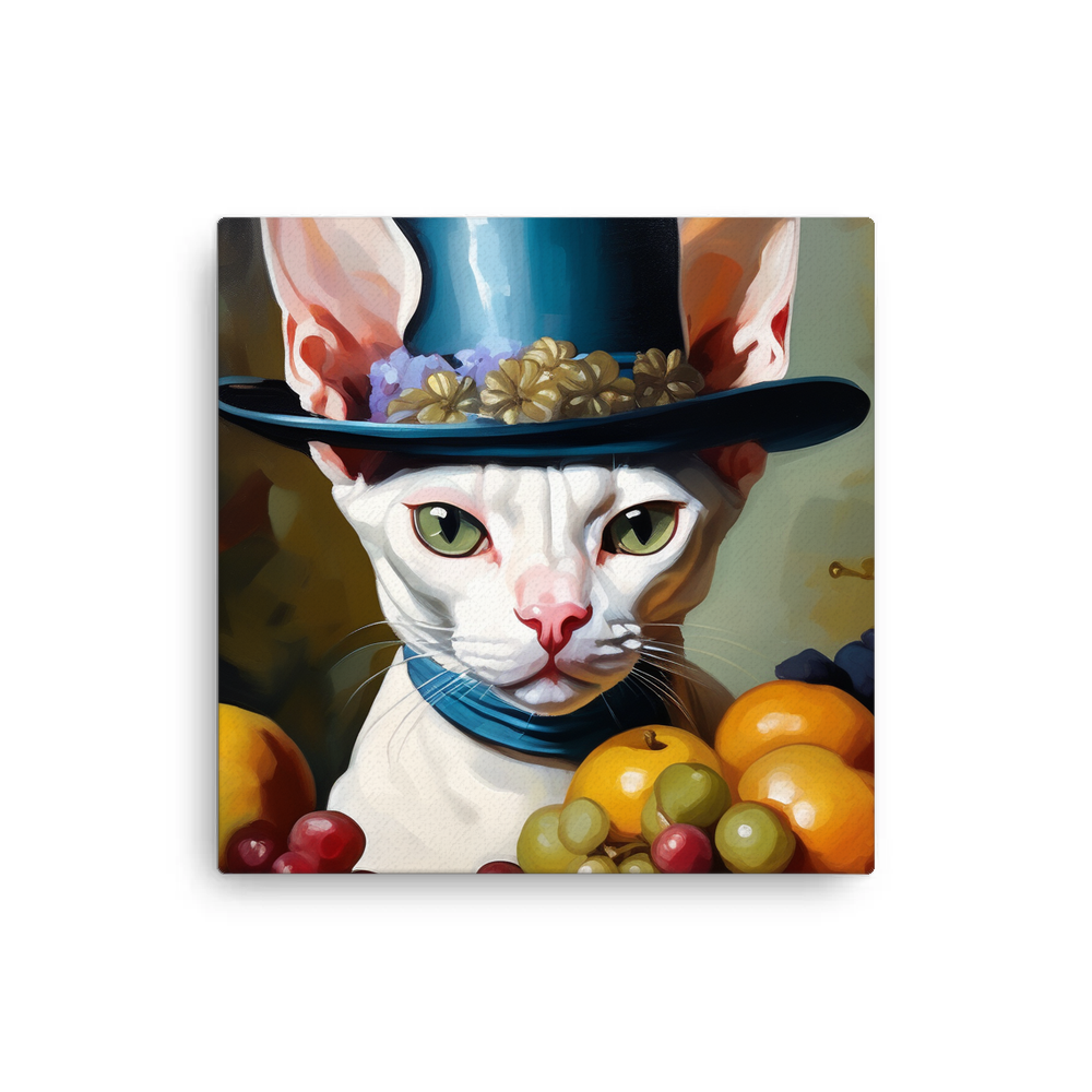 PugMug Custom White Sphynx Cat Canvas