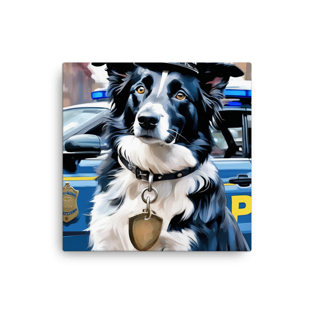 PugMug Custom Border Collie Canvas