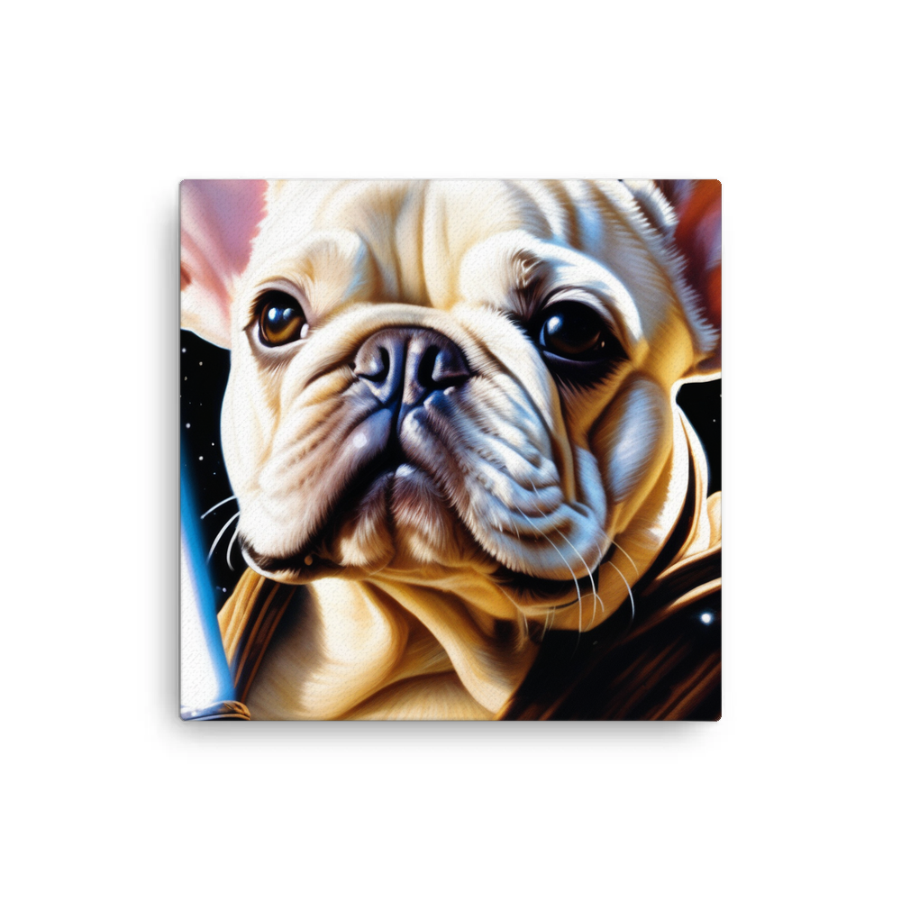PugMug Custom White French Bulldog Canvas
