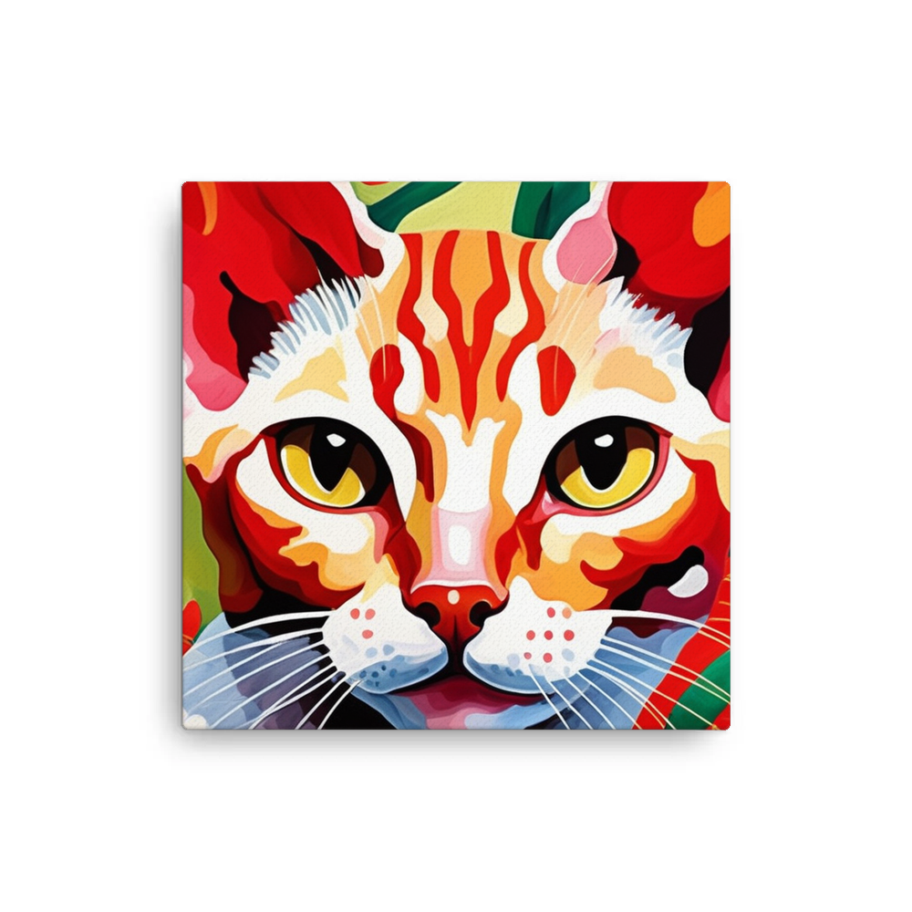 PugMug Custom Tabby Devon Rex Cat Canvas