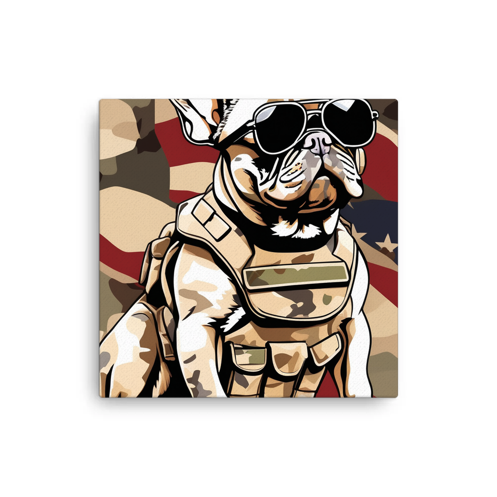 PugMug Custom Tan French Bulldog Canvas