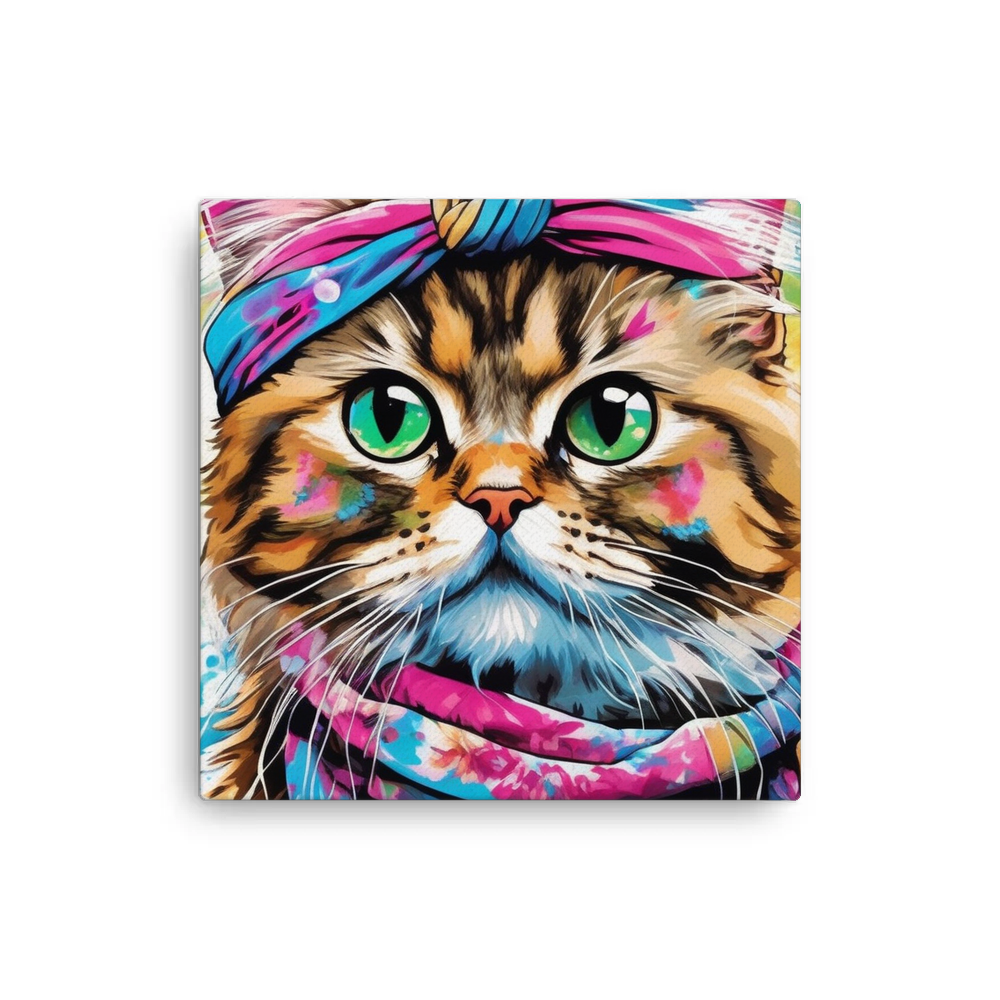 PugMug Custom Tabby Persian Cat Canvas