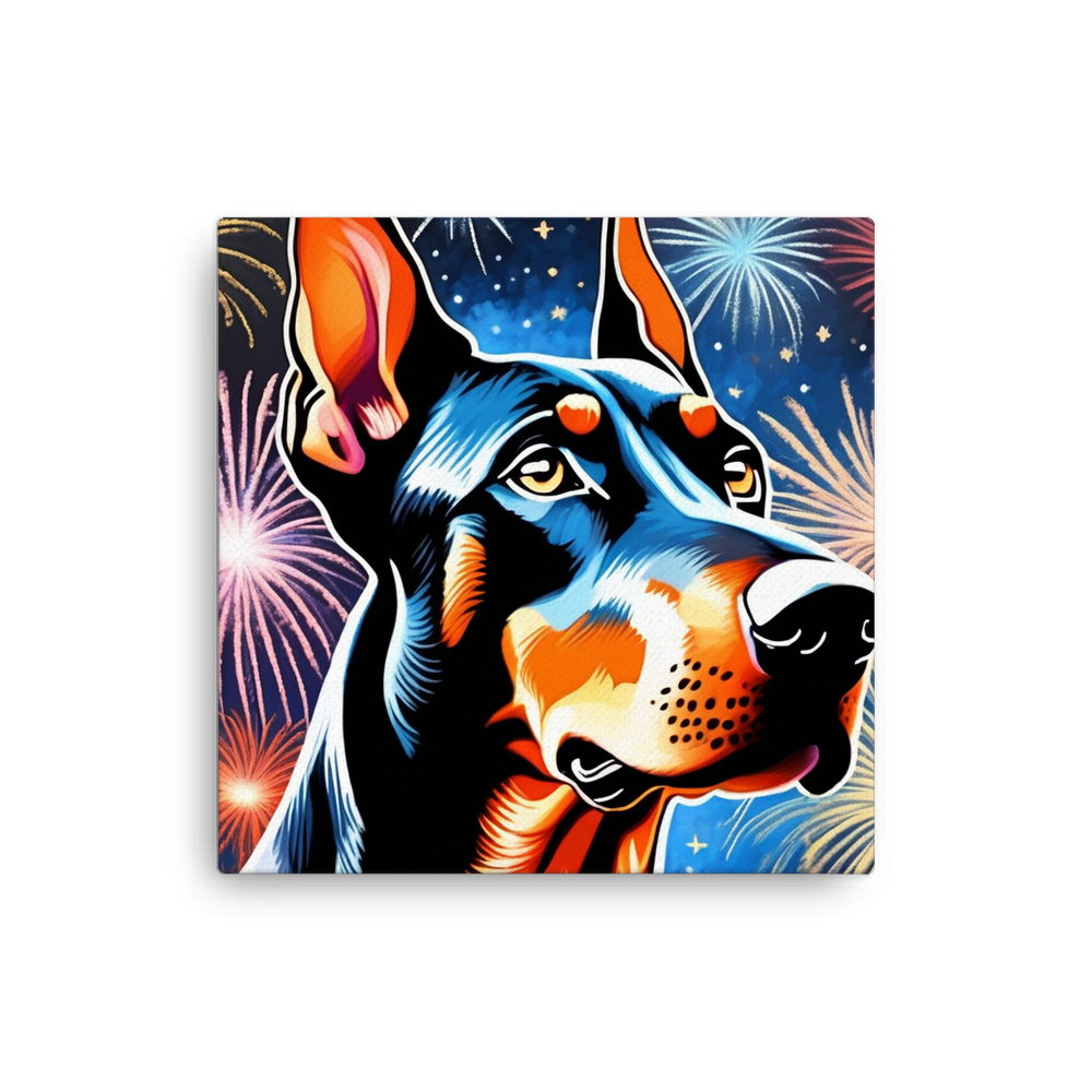 PugMug Custom Doberman Pinscher Canvas