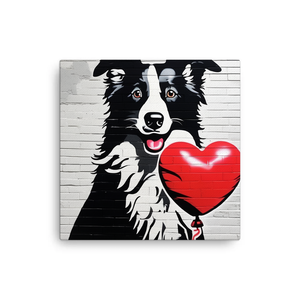 PugMug Custom Border Collie Canvas