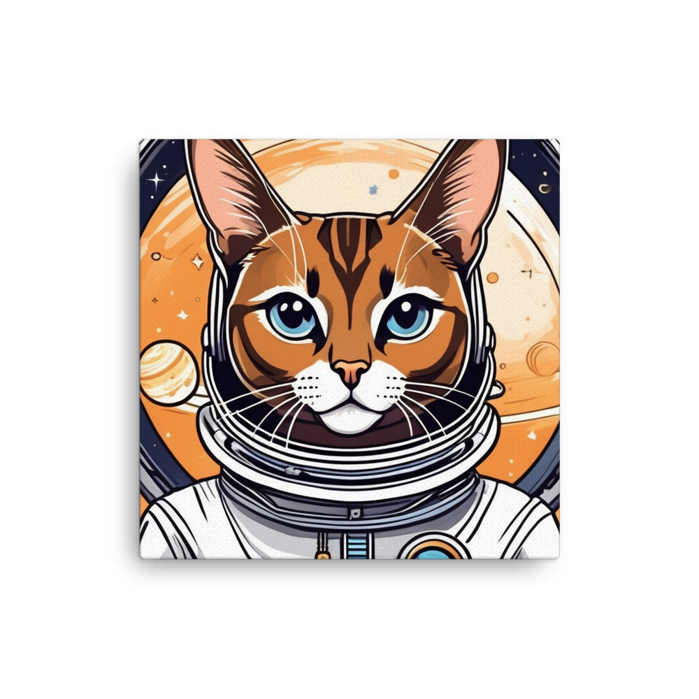 PugMug Custom Tabby Abyssinian Cat Canvas