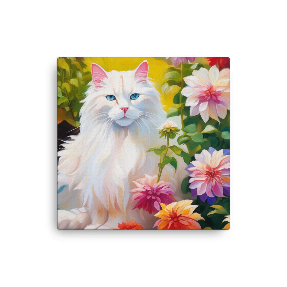PugMug Custom White Companion Cat Canvas