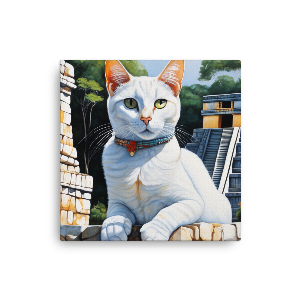 PugMug Custom White Companion Cat Canvas