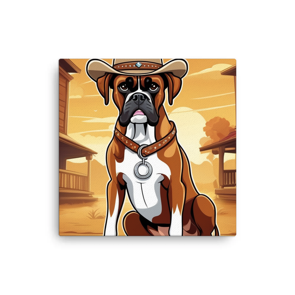 PugMug Custom Boxer Dog Canvas