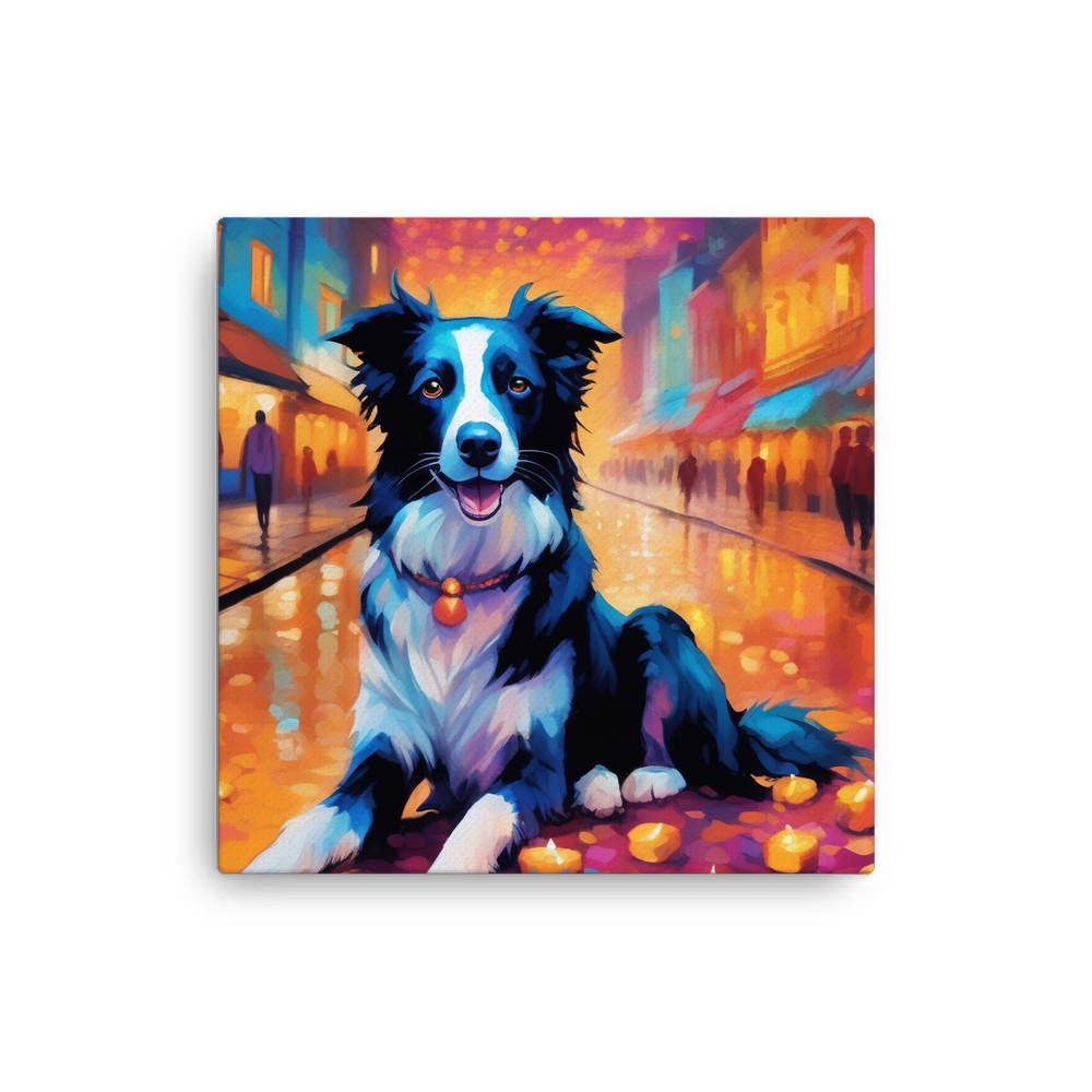 PugMug Custom Border Collie Canvas