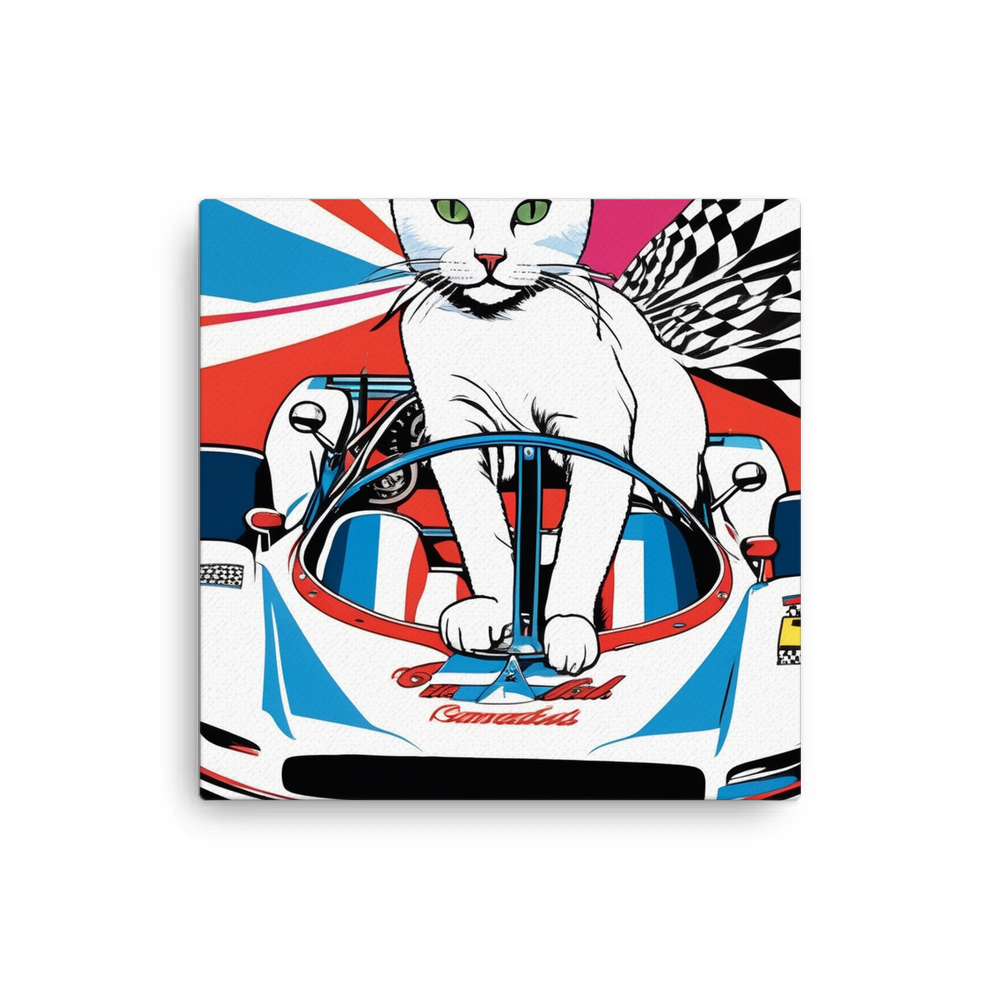 PugMug Custom White Companion Cat Canvas