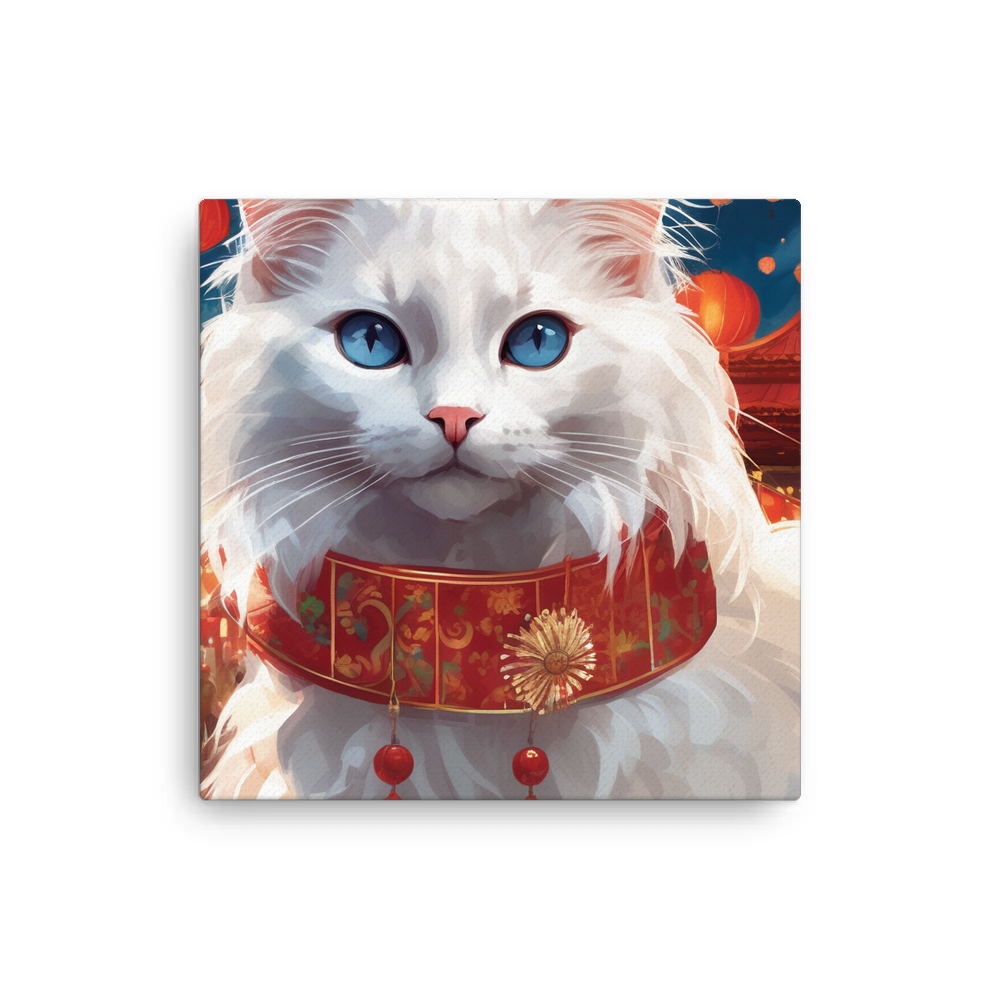 PugMug Custom White Ragdoll Cat Canvas