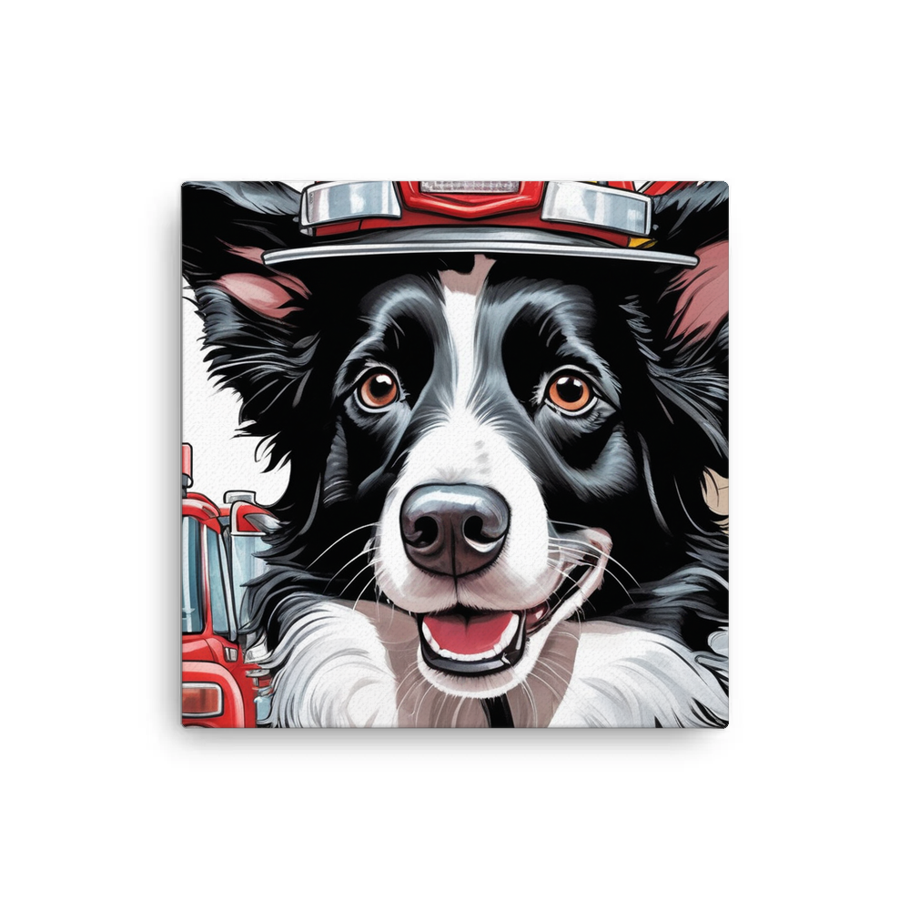 PugMug Custom Border Collie Canvas