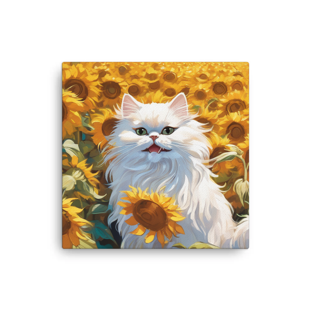 PugMug Custom White Persian Cat Canvas
