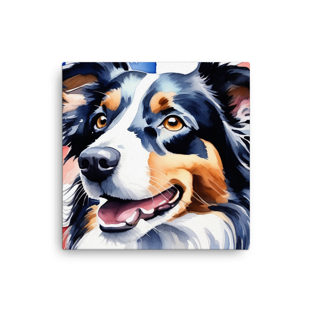 PugMug Custom Border Collie Canvas