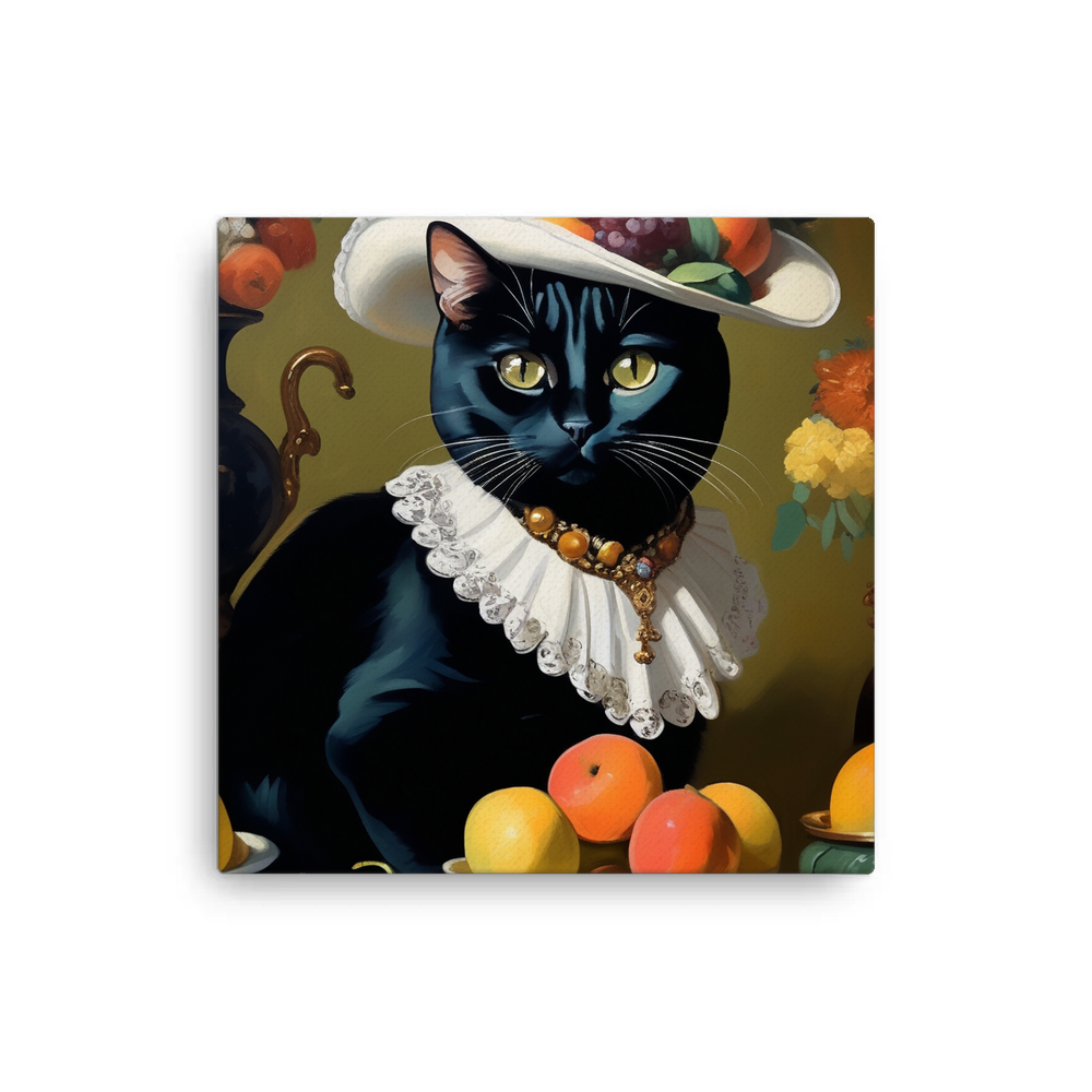 PugMug Custom Black American Shorthair Cat Canvas