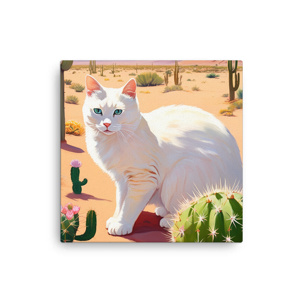 PugMug Custom White Companion Cat Canvas