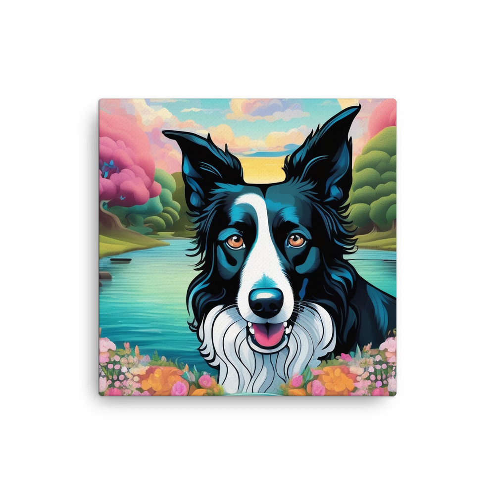 PugMug Custom Border Collie Canvas