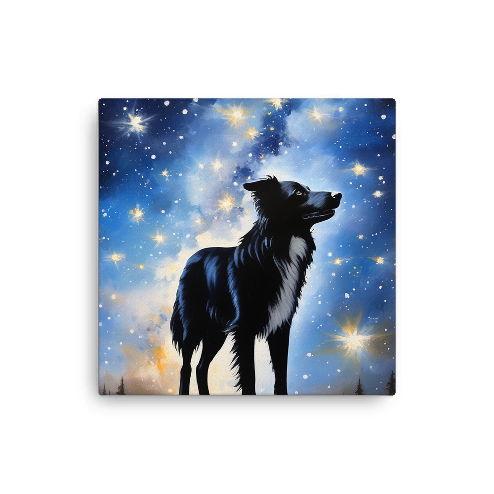 PugMug Custom Border Collie Canvas