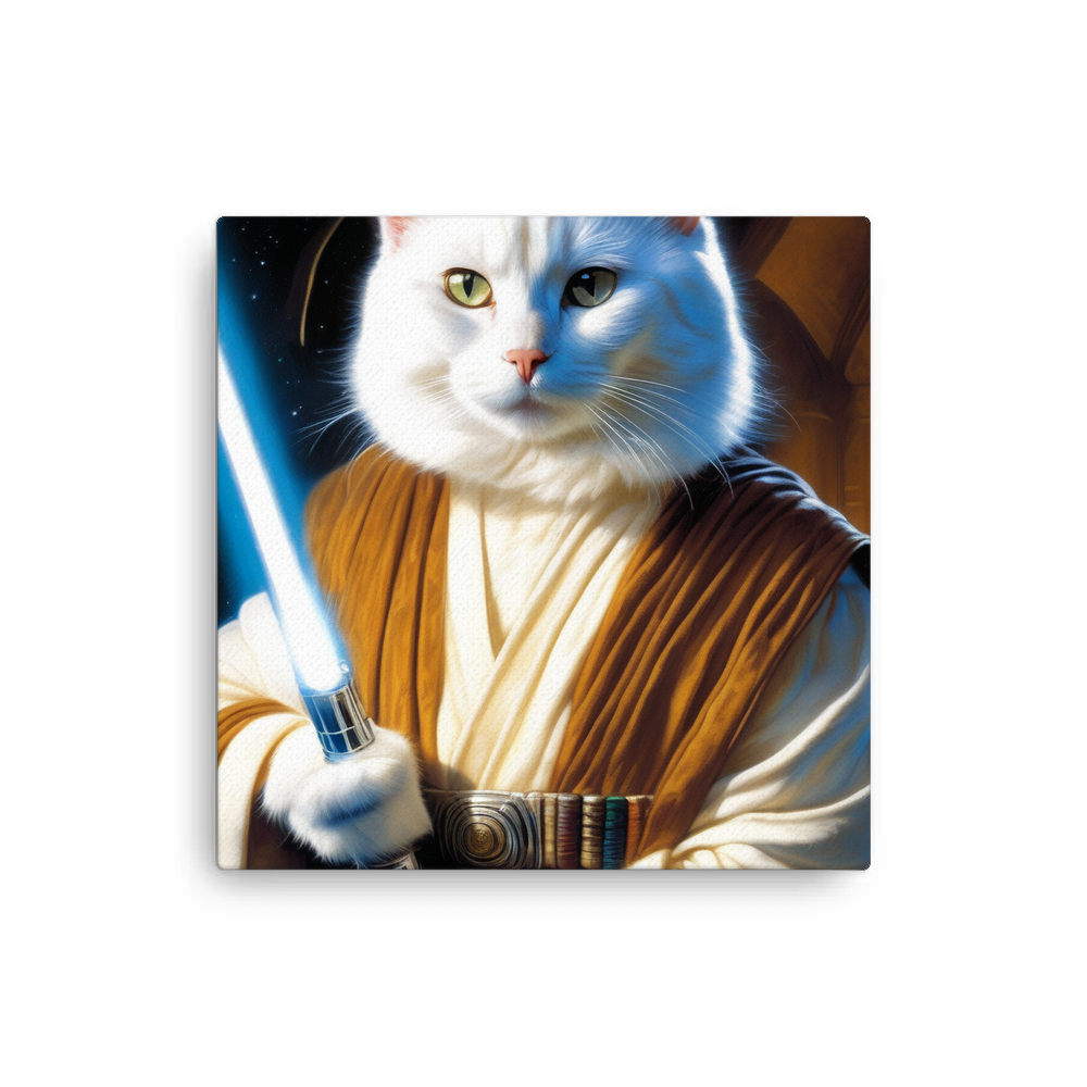 PugMug Custom White Companion Cat Canvas