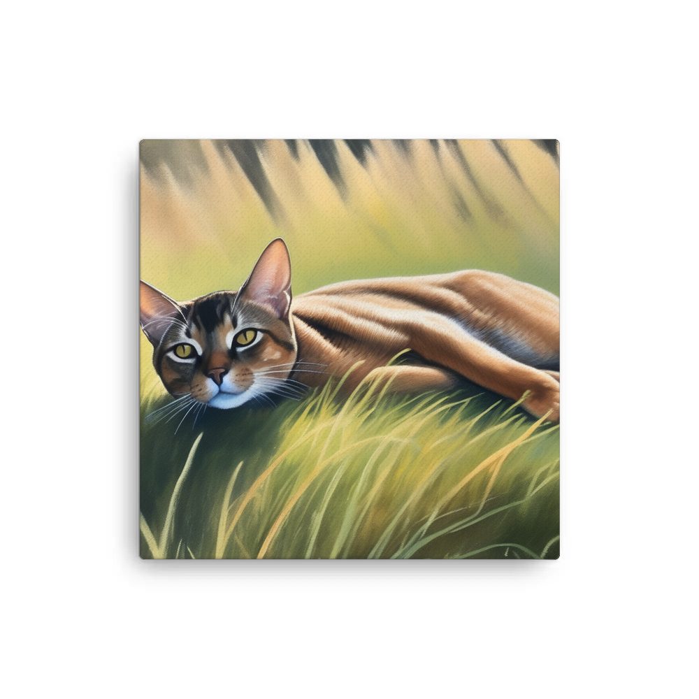 PugMug Custom Tabby Abyssinian Cat Canvas