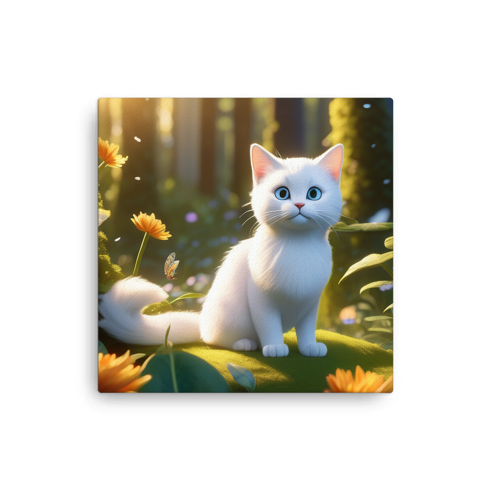 PugMug Custom White Exotic Cat Canvas