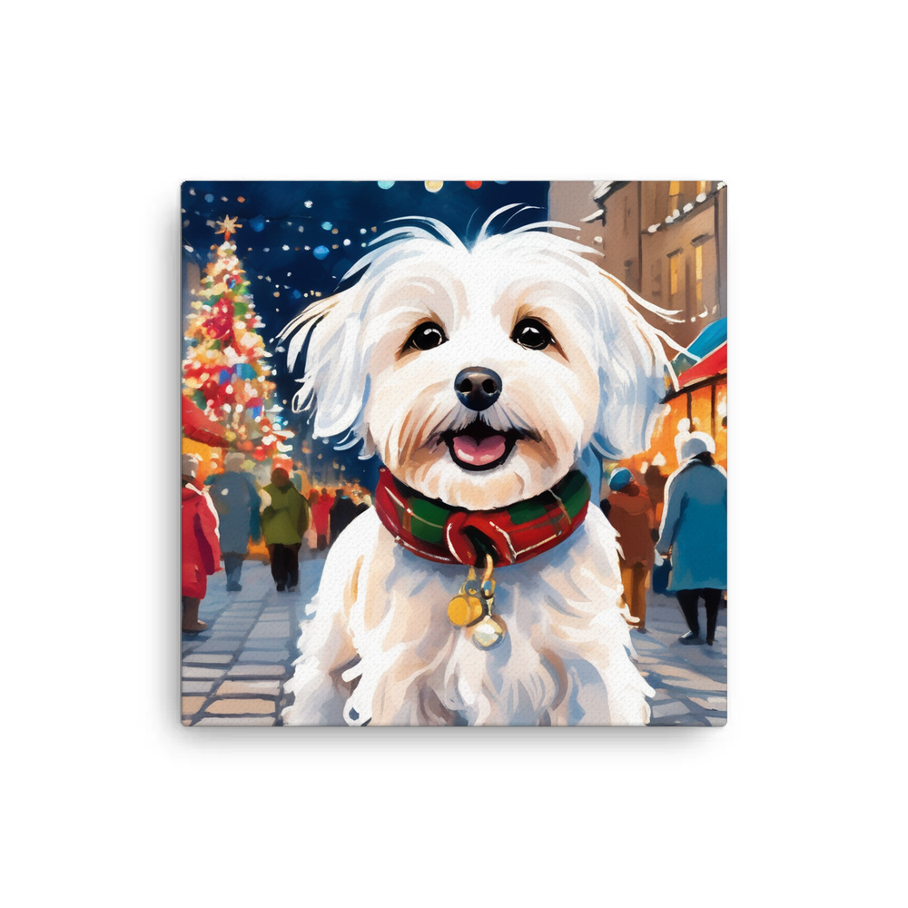 PugMug Custom White Havanese Dog Canvas