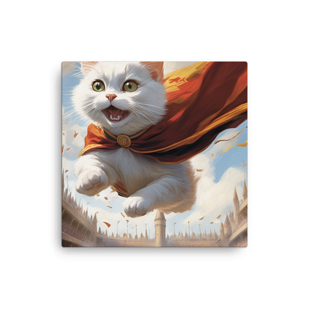 PugMug Custom White Companion Cat Canvas
