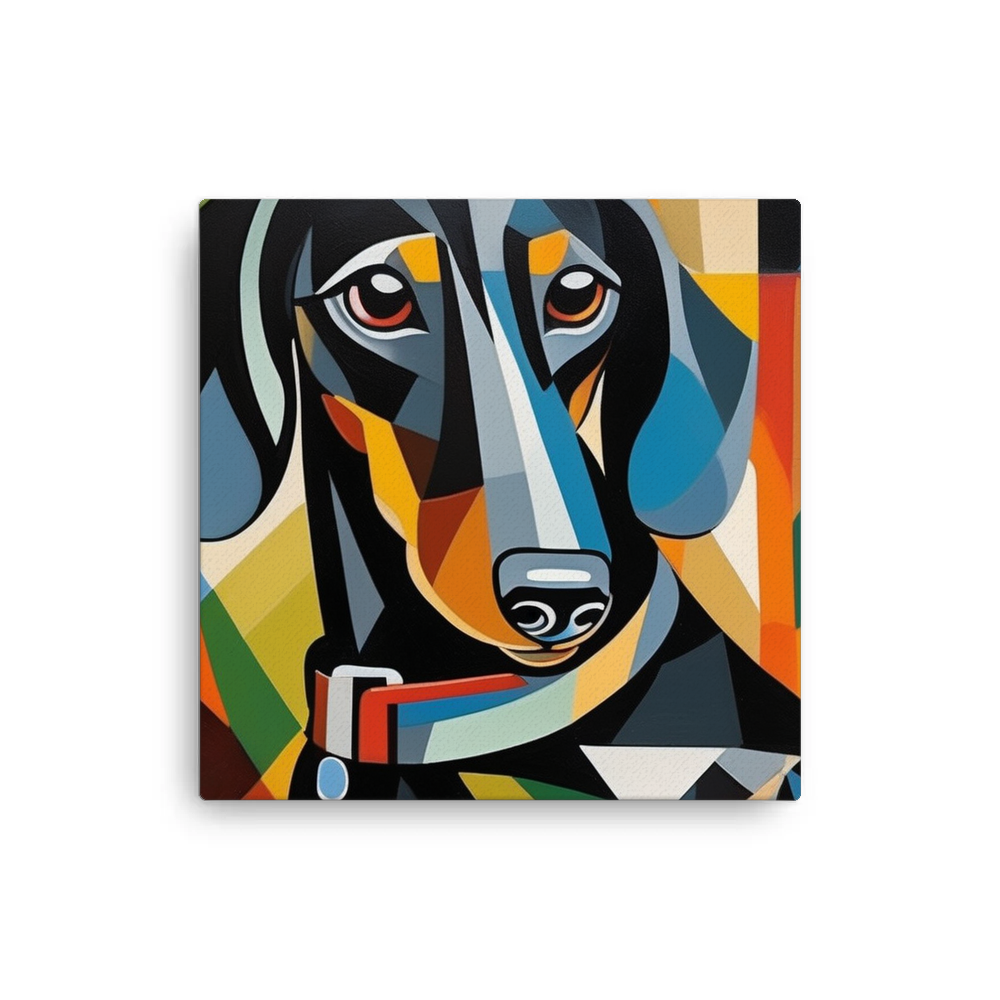 PugMug Custom Black Dachshund Canvas