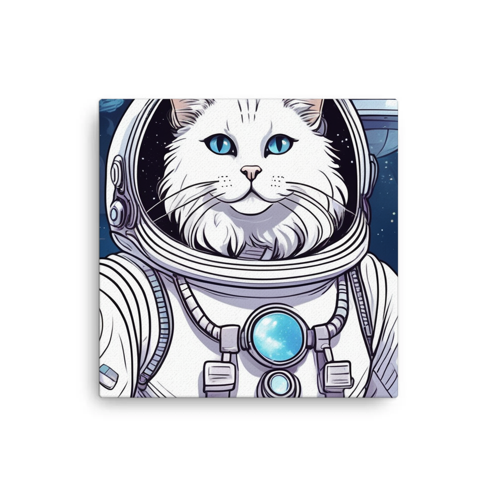 PugMug Custom White Companion Cat Canvas