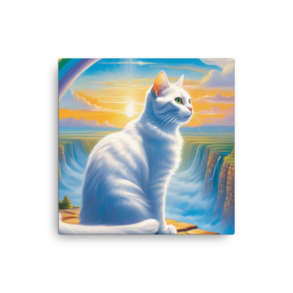 PugMug Custom White Companion Cat Canvas