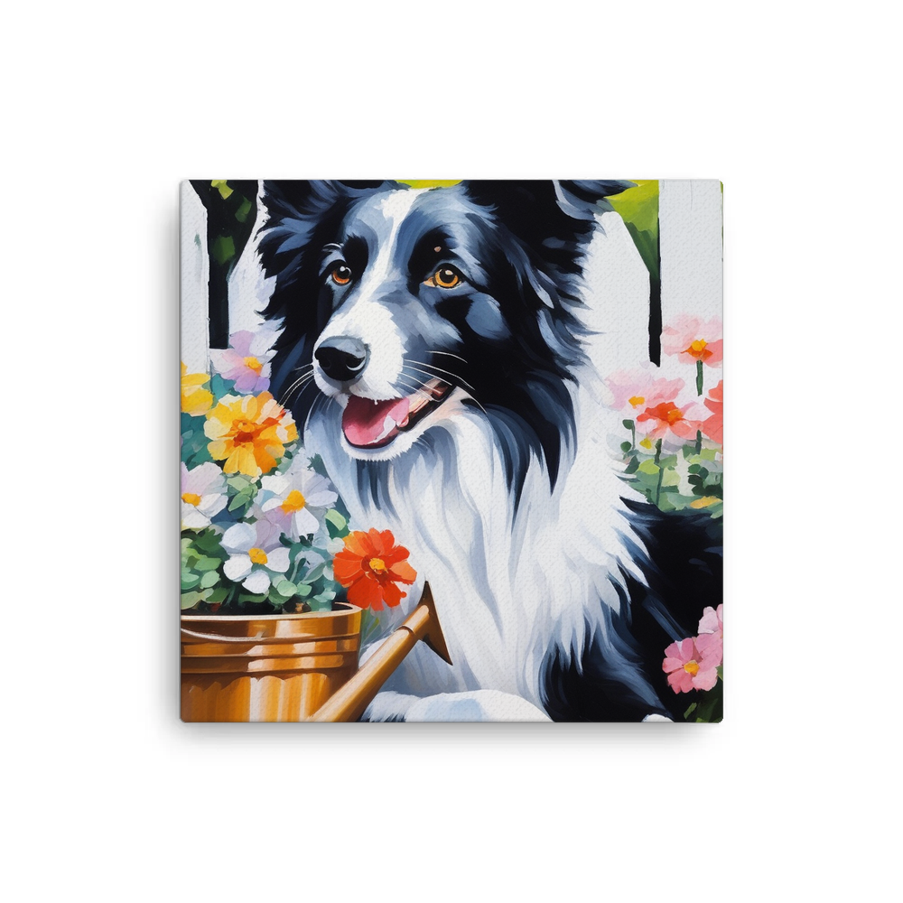 PugMug Custom Border Collie Canvas