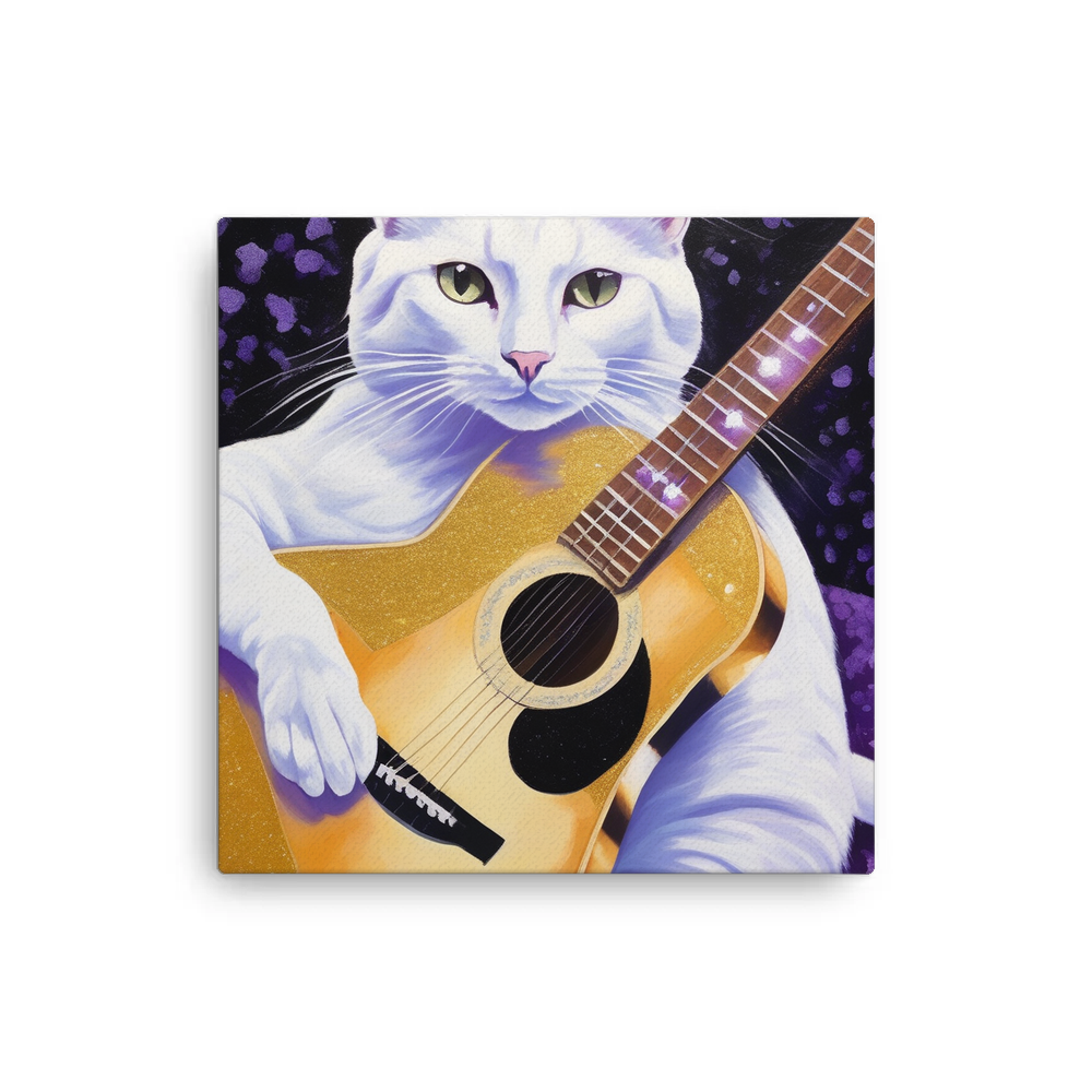 PugMug Custom White Companion Cat Canvas