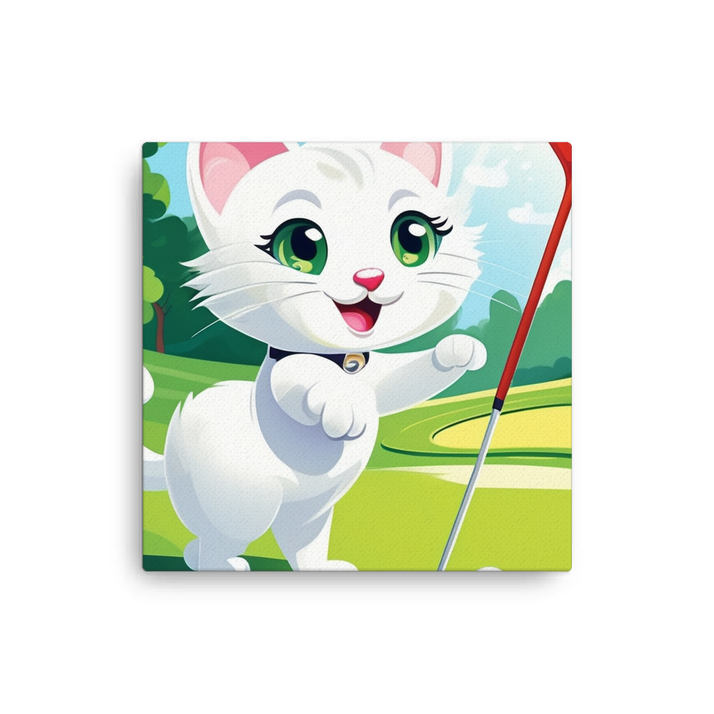 PugMug Custom White Companion Cat Canvas