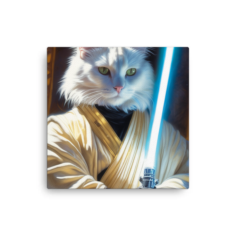 PugMug Custom White Companion Cat Canvas