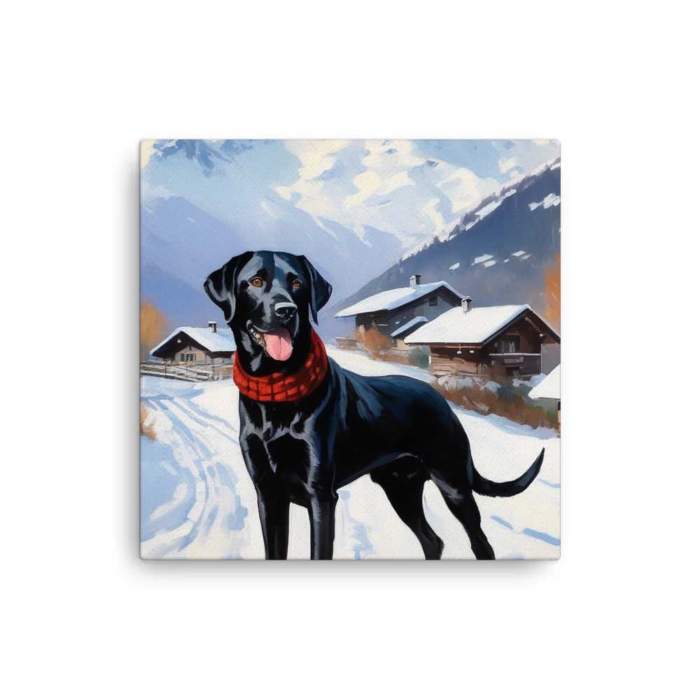 PugMug Custom Black Labrador Retriever Canvas
