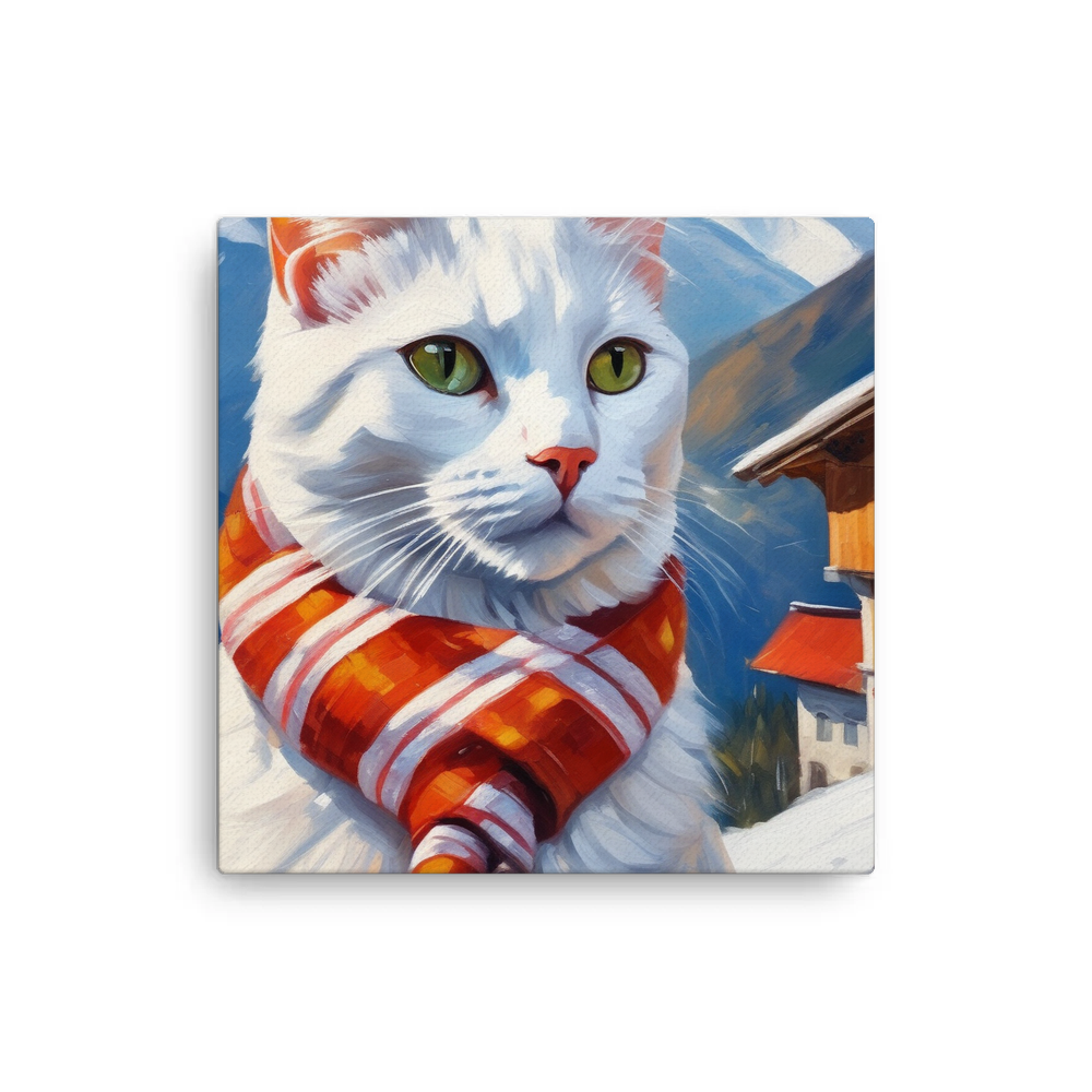 PugMug Custom White Companion Cat Canvas