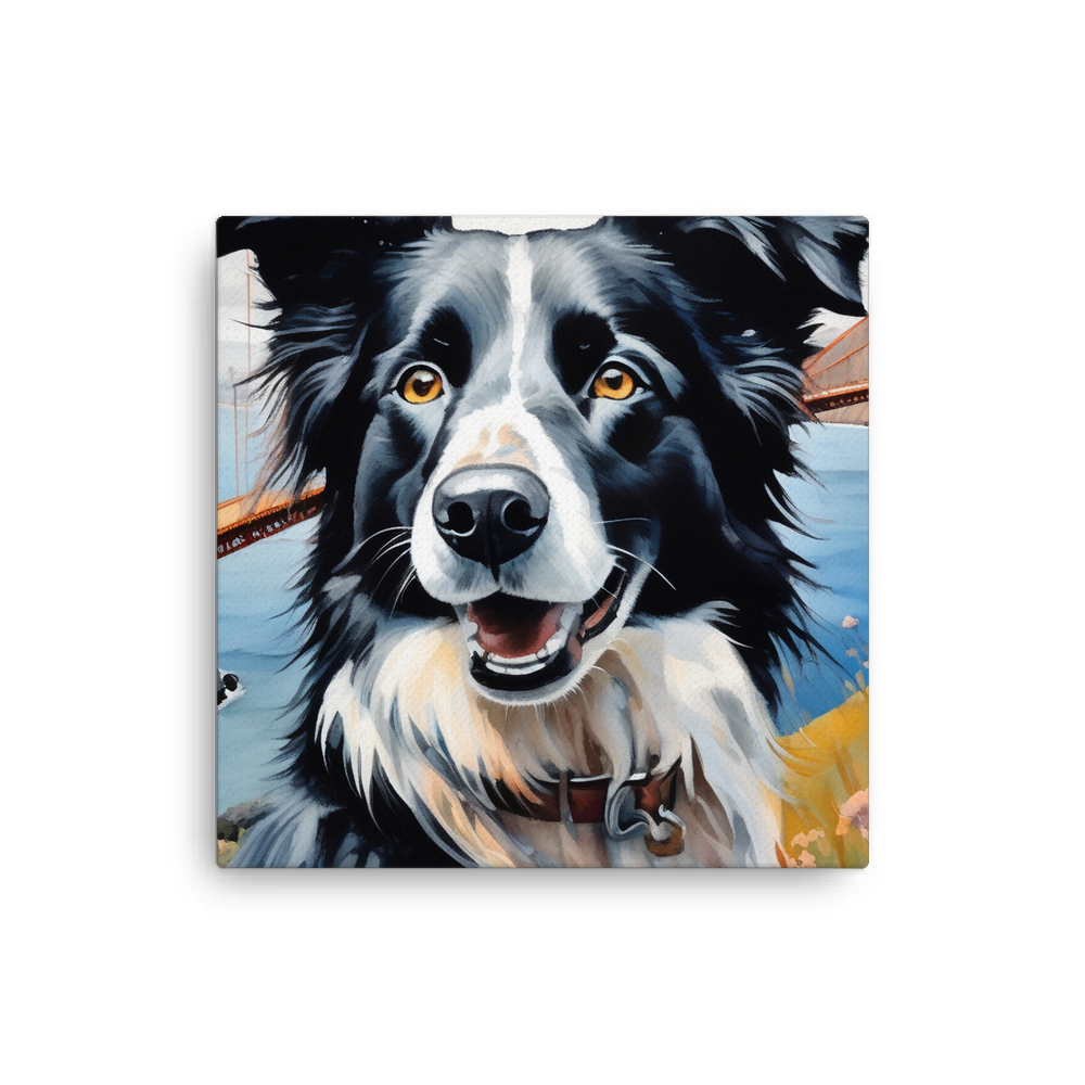 PugMug Custom Border Collie Canvas