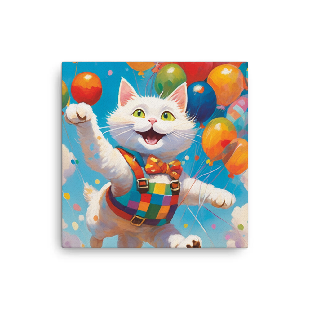 PugMug Custom White Companion Cat Canvas