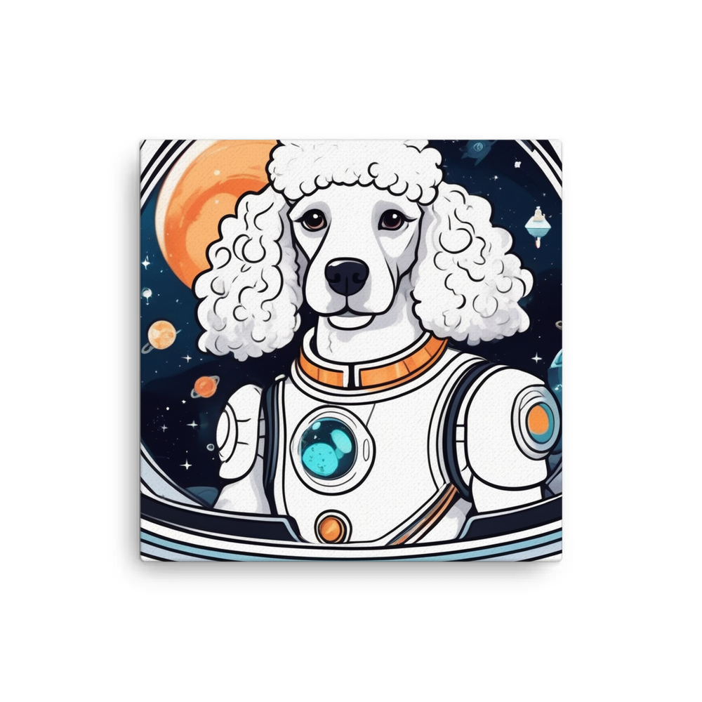PugMug Custom White Poodle Canvas