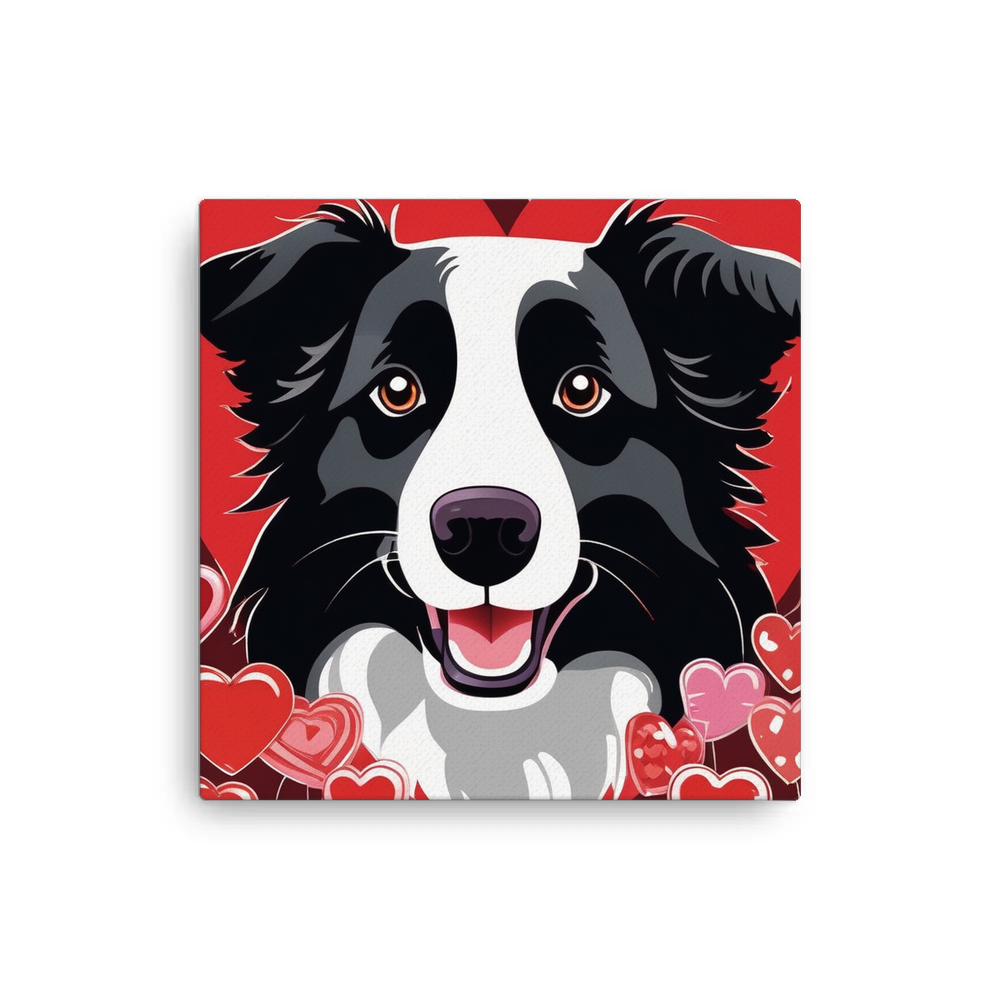 PugMug Custom Border Collie Canvas